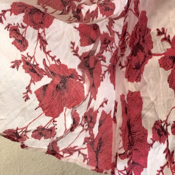 Free People French Quarter Floral Wrap Mini Dress Suze Small - Picture 8 of 12